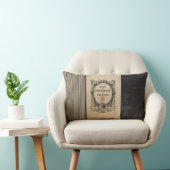 フランスのな郵便料金のケルンのバーラップの黒のストライプ ランバークッション (椅子)