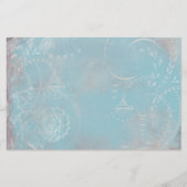 フランスのな青のToileの個人的な文房具 便箋 (正面)