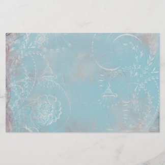 フランスのな青のToileの個人的な文房具 便箋