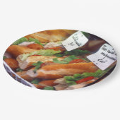 フランスのな食糧 ペーパープレート (アングル)