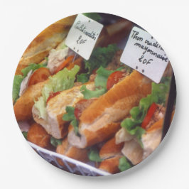 フランスのな食糧 ペーパープレート