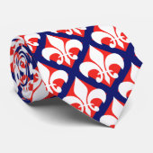 フランスのな(紋章の)フラ・ダ・リパターン紫系統及び白 ネクタイ (ロール)