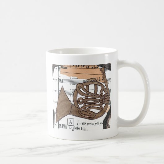 (フランスのな)角のマグ コーヒーマグカップ (右)