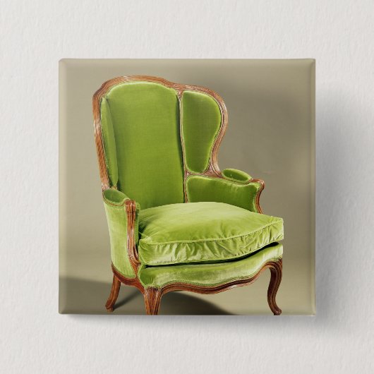 フランスのなbergereの椅子、c.1725 缶バッジ (正面)