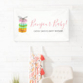 フランスのなmacaronのベビーシャワーの印の旗 横断幕 (インサイチュ)