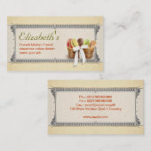 フランスのなmacaronsのパン屋の名刺 名刺 (正面/裏面)