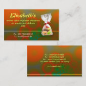 フランスのなmacaronsのパン屋の名刺 名刺 (正面/裏面)