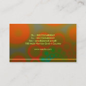 フランスのなmacaronsのパン屋の名刺 名刺 (裏面)