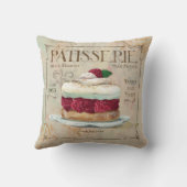 フランスのなPatisserieの枕、"Frambosier " クッション (裏面)