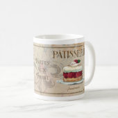 フランスのなPatisserie IIの図解入りの、写真付きのなマグ コーヒーマグカップ (正面右)