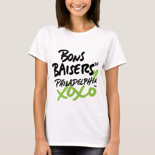 フランスのなTシャツのLoveの女性 Tシャツ (正面)