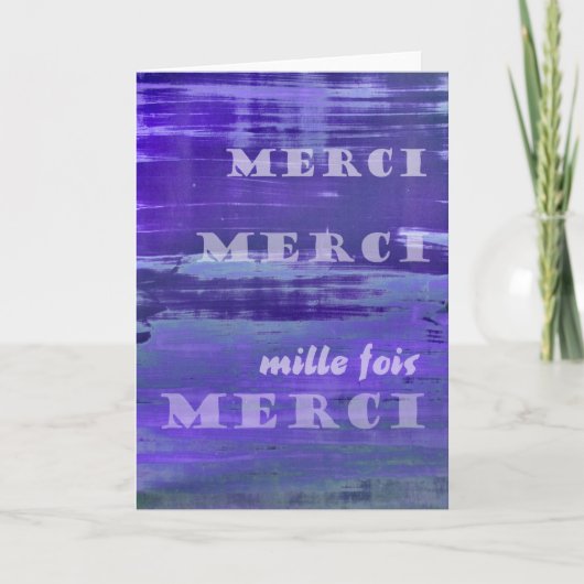 フランスののありがとう サンキューカード (正面)