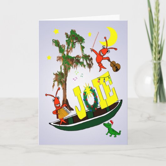 フランスののケージャンの喜びのクリスマス シーズンカード (正面)