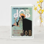 フランスのの広告タバコのポストアート挨拶 カード (黄色い花)