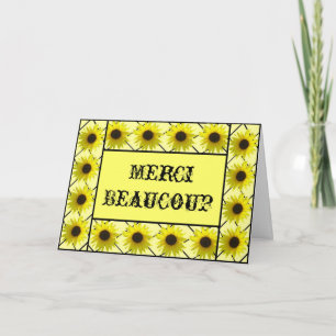 フランスのひまわり サンクスカード サンキューカード