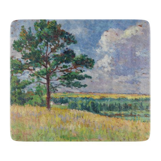 フランスのまわりにルーラルランドスケープメレヴィル（アート） カッティングボード (正面)