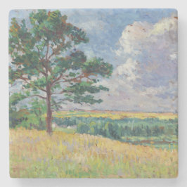フランスのまわりにルーラルランドスケープメレヴィル（アート） ストーンコースター