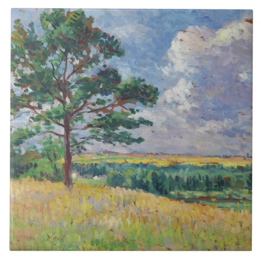フランスのまわりにルーラルランドスケープメレヴィル（アート） タイル (正面)