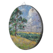 フランスのまわりにルーラルランドスケープメレヴィル(アート) ダーツボード (正面右)