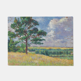 フランスのまわりにルーラルランドスケープメレヴィル（アート） ドアマット