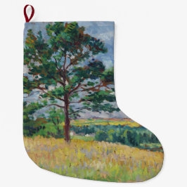 フランスのまわりにルーラルランドスケープメレヴィル（アート） ラージクリスマスストッキング