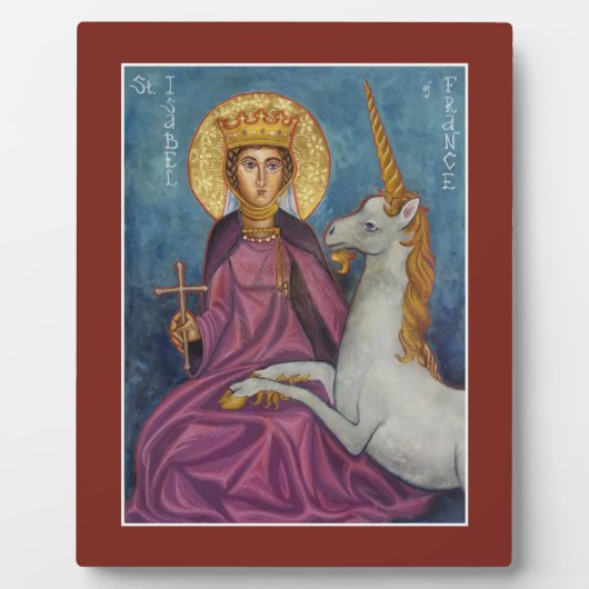 フランスのアイコン・プラークの聖イザベル フォトプラーク (正面)