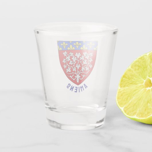 フランスのアミアンの紋章 ショットグラス (裏面)