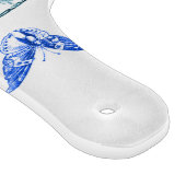 フランスのアンティークプレート |ブルーバタフライボード カッティングボード (角)