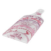 フランスのアンティークプレート |レッドバード化粧板 カッティングボード (角)