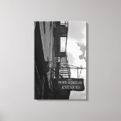 フランスのアンティーク店看板 キャンバスプリント (正面)