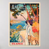 フランスのアンティーブ旅行ポスター ポスター (正面)