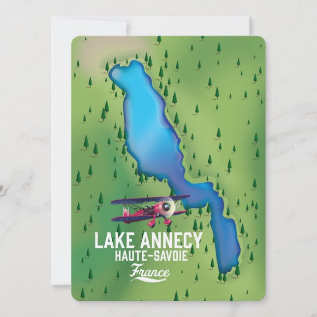 フランスのアンネシー湖 (正面)