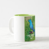 フランスのアンネシー湖 ツートーンマグカップ (正面左)