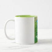 フランスのアンネシー湖 ツートーンマグカップ (左)