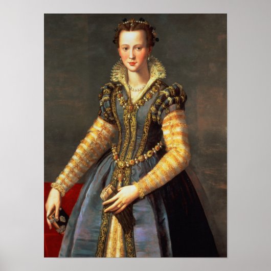 フランスのアンリ4世の妻、マリー・デ・メディチ ポスター (正面)
