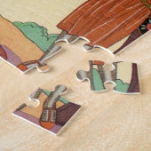 フランスのアールデコのパズルの夏 ジグソーパズル (側面)