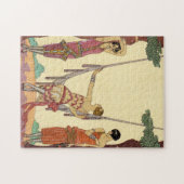 フランスのアールデコのパズルの夏 ジグソーパズル (横)