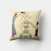 フランスのアールデコの春 クッション (裏面)