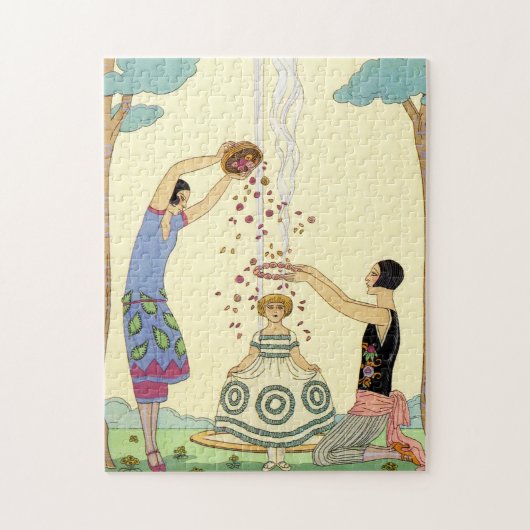 フランスのアールデコの春 ジグソーパズル (縦)