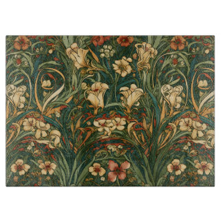 フランスのアールヌーボーインスパイア野花畑 カッティングボード
