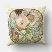 フランスのアールヌーボーエイプリルクッション クッション (裏面)