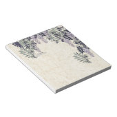 フランスのアールヌーボー藤の花メモ帳 ノートパッド (アングル)