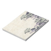 フランスのアールヌーボー藤の花メモ帳 ノートパッド (回転)