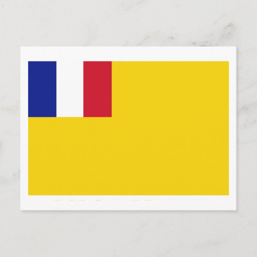 フランスのインドシナ国旗（1887年～1954年） ポストカード (正面)