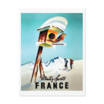 フランスのウィンタースポーツ、彼女の家の小さな鳥