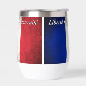 フランスのウォーターボトルのナショナルモットー (左面)