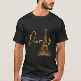 フランスのエッフェルタワーフランスヨーロッパ旅行トラベル Tシャツ