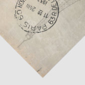 フランスのエッフェルタワーヴィンテージフローラピンクデカップホテル 薄葉紙 (詳細)