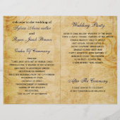 フランスのエッフェルタワー海軍折り畳み結婚式 プログラム (裏面)