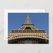 フランスのエッフェル塔 ポストカード (正面/裏面)